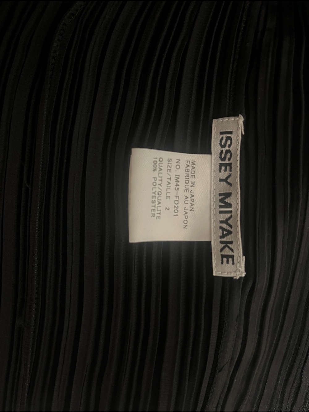 Issey Miyake Black Pleated Button-Front Jacket - Picture 7 of 8